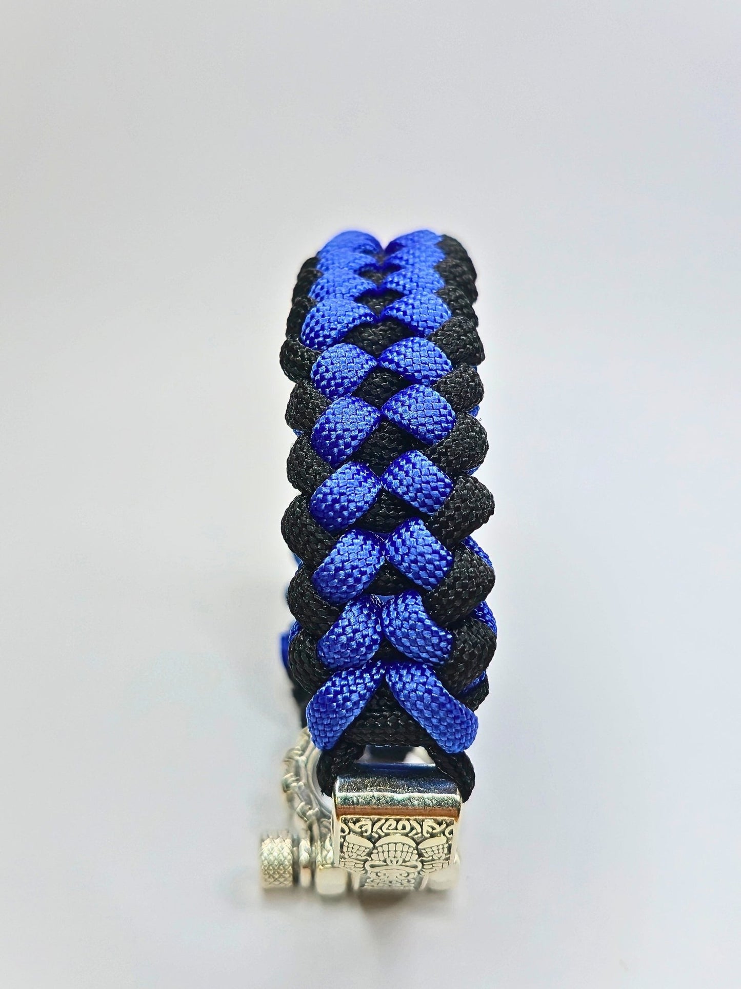Paracord Armband mit Wikinger - Verschluss - A&BONGASchmuckBlau - SchwarzA&BONGA